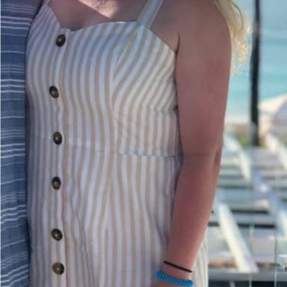 Striped Button-Down Dress - Picture 2 of 3